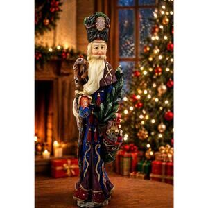 Lenox Czar of Christmas Santa Figurine 13" Tall Hand Painted Holiday Decor